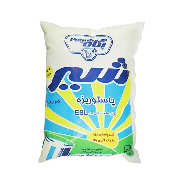 شیر کم چرب esl پگاه - 800 گرم
