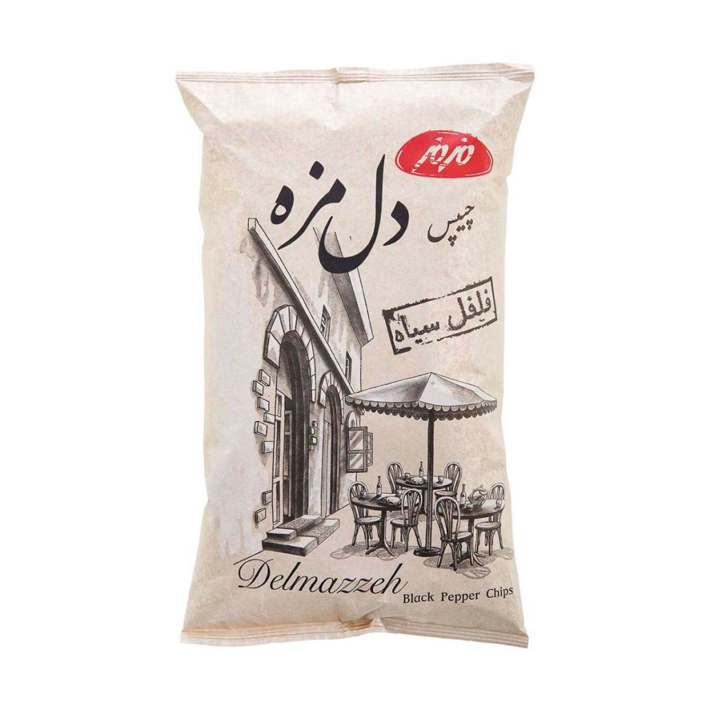 چیپس فلفل سیاه دل مزه مزمز - 180 گرم
