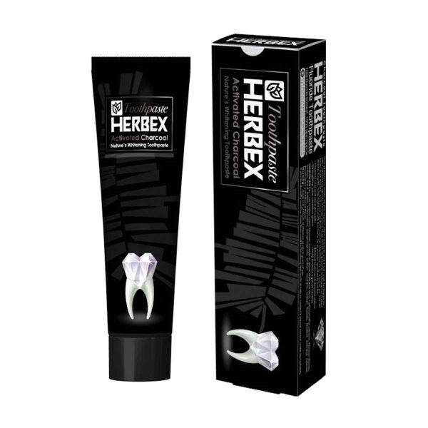 خمیر دندان زغالی هربکس حاوی کربن فعال - 100 گرم