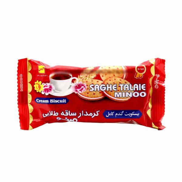 بیسکویت ساقه طلایی کرمدار مینو - 65 گرم