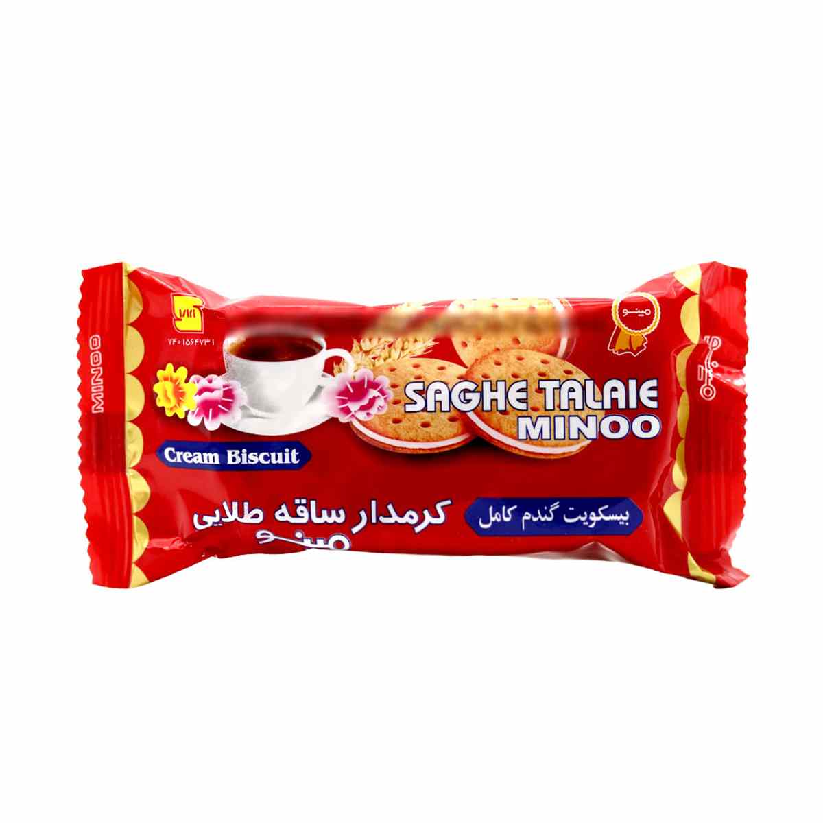 بیسکویت ساقه طلایی کرمدار مینو - 65 گرم