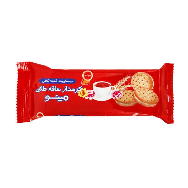 بیسکویت کرمدار ساقه طلایی مینو - 96 گرم