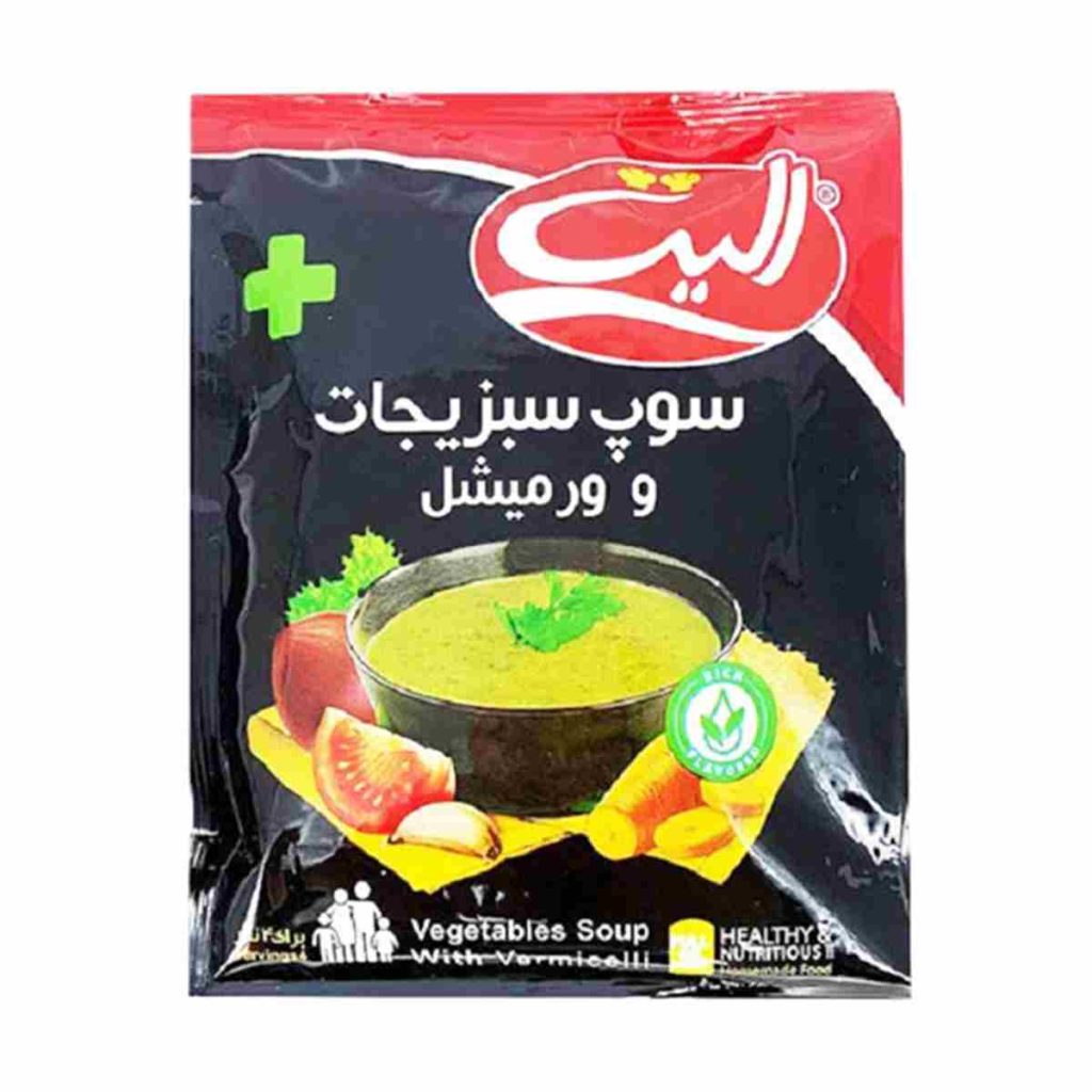 سوپ سبزیجات و ورمیشل الیت - 85 گرم