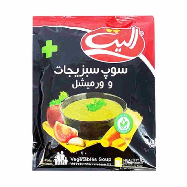 سوپ سبزیجات و ورمیشل الیت - 85 گرم