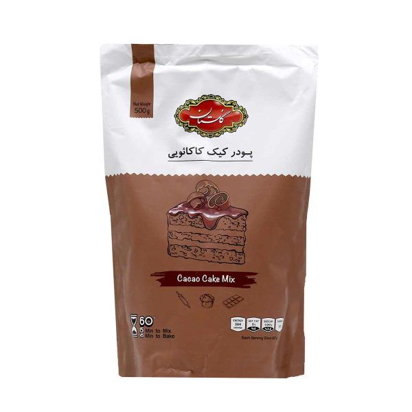 پودر کیک کاکائویی گلستان - 500 گرم