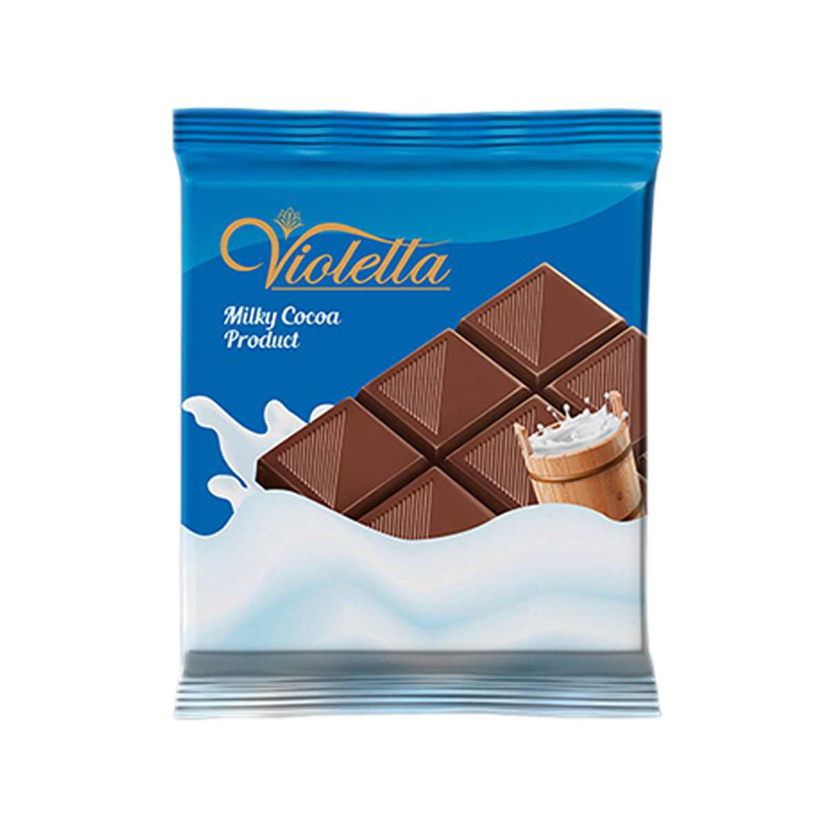 شکلات تخته ای کاکائویی شیری ویولتا - 55 گرم