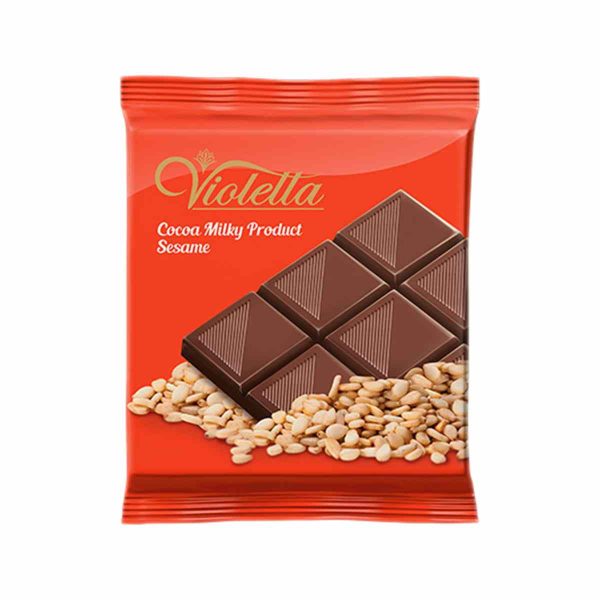 Untitled-3828-compressed شکلات تخته ای کاکائویی شیری با کنجد ویولتا فرمند - 55 گرم