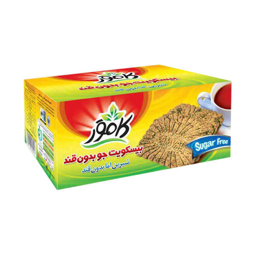بیسکویت جو بدون قند کامور - 360 گرم