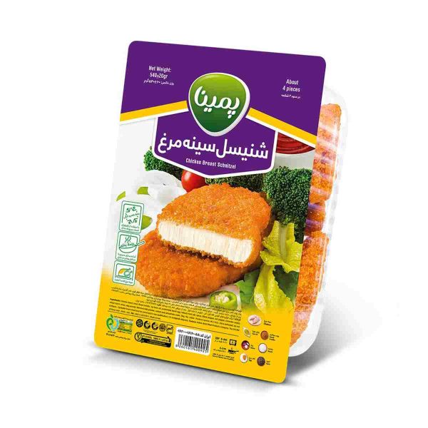 شنیسل سینه مرغ پمینا کاله – 540 گرم