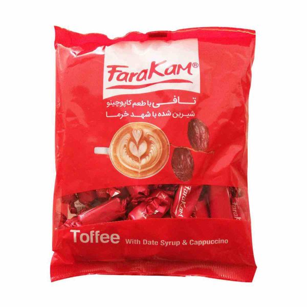 تافی کاپوچینو فراکام شیرین شده با شهد خرما - ۲۰۰ گرم