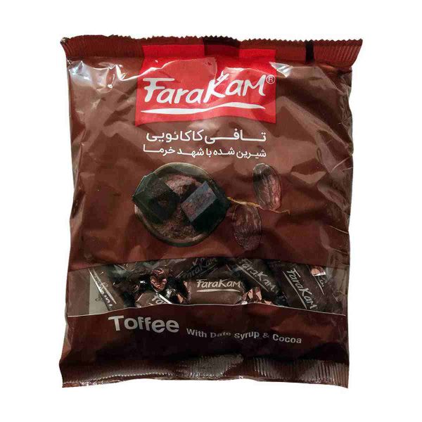 تافی کاکائویی فراکام شیرین شده با شهد خرما - ۲۰۰ گرم