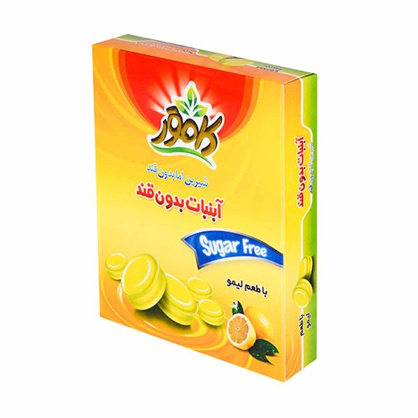 آبنبات بدون قند کامور با طعم لیمو – 130 گرم