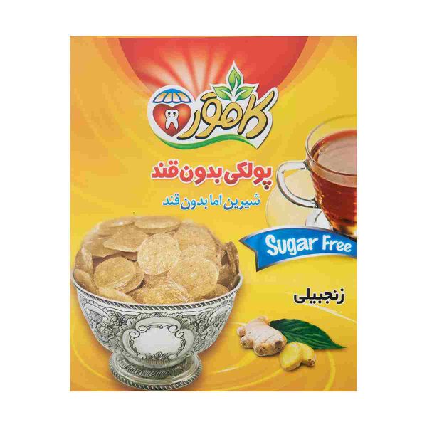 پولکی بدون قند زنجبیلی کامور - 150 گرم
