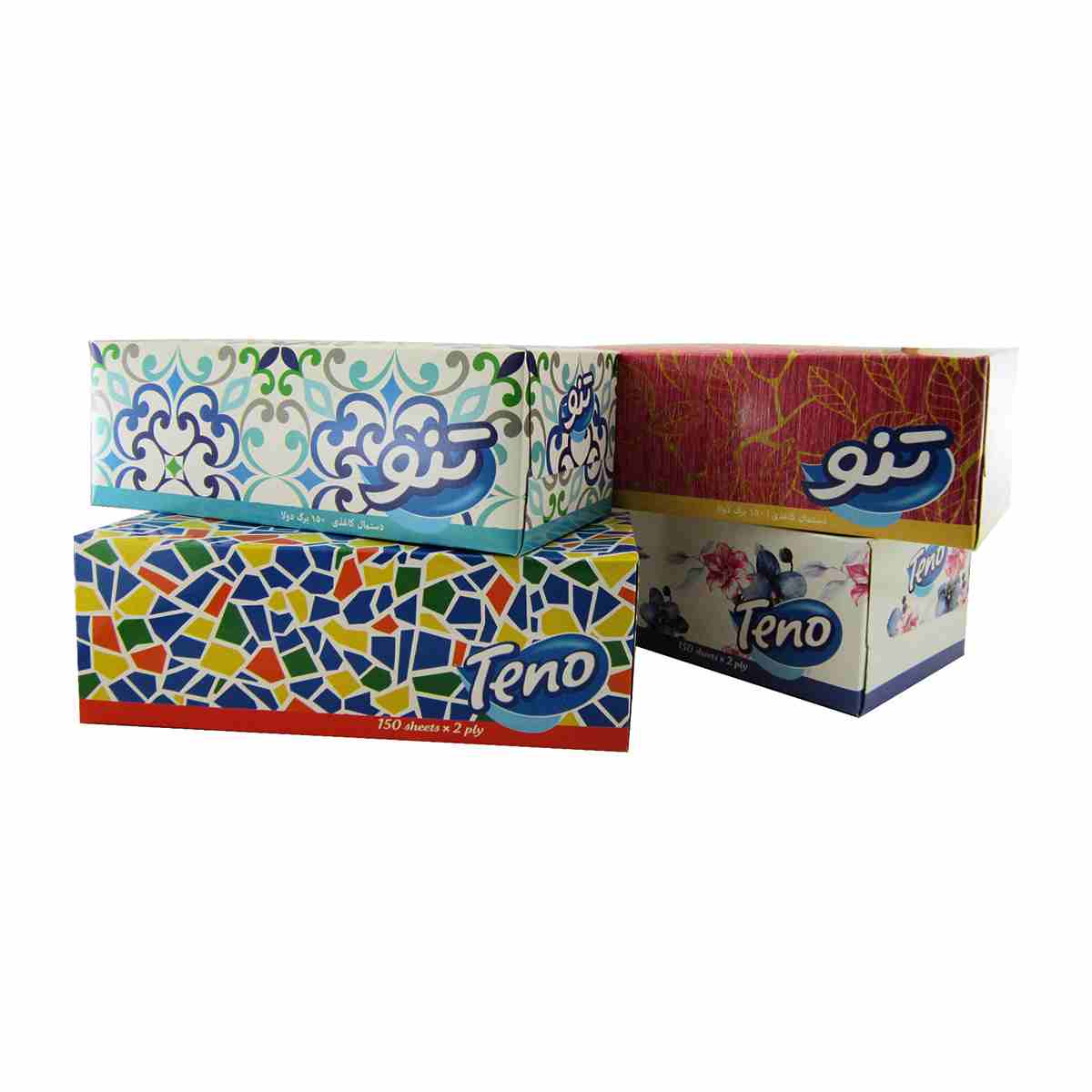 دستمال کاغذی تنو - 150 برگ 2لایه