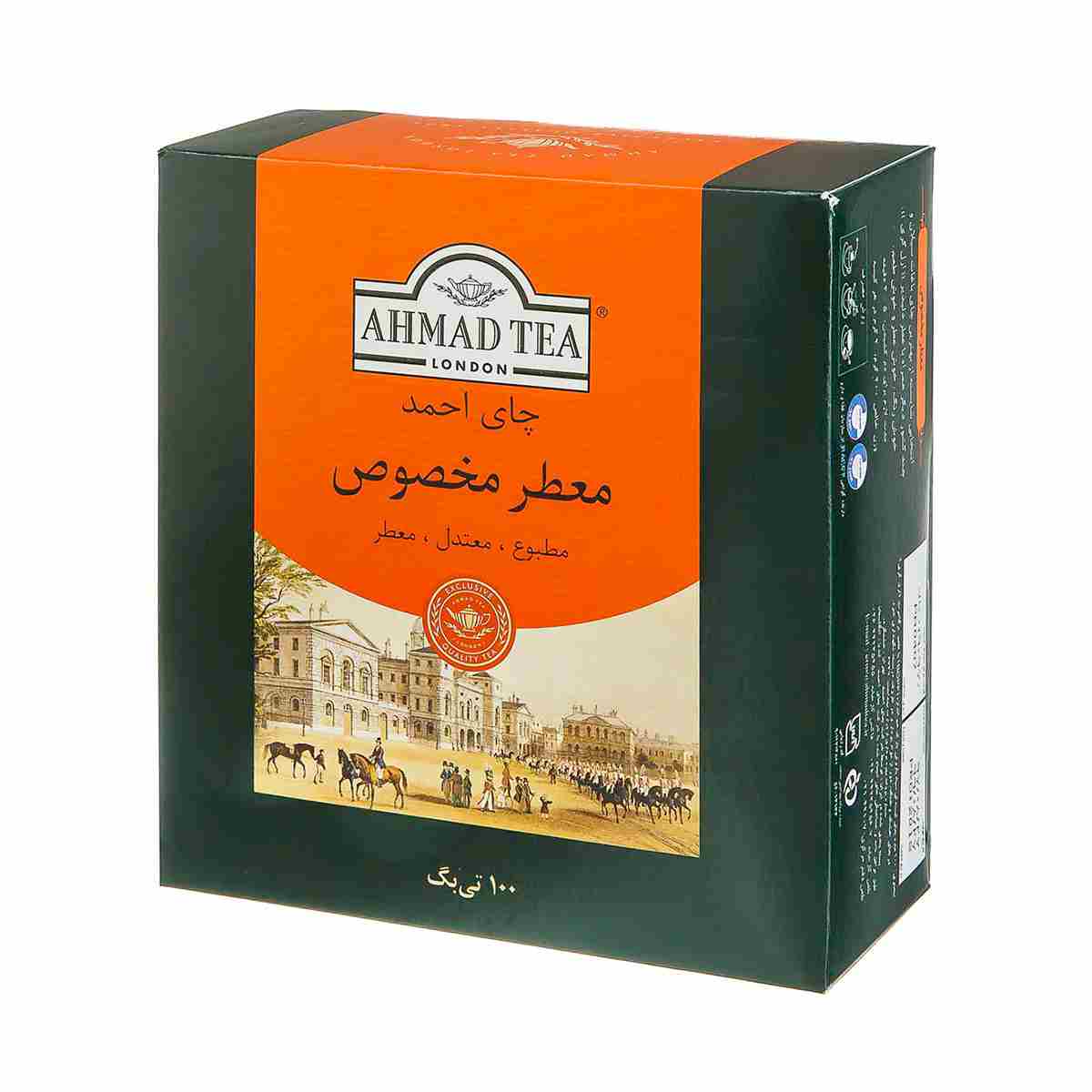 چای کیسهای معطر احمد بسته 100 عددی