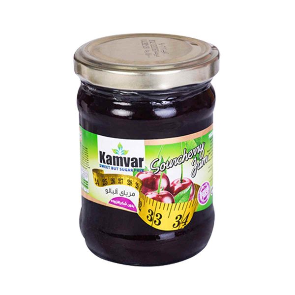 مربا آلبالو کامور بدون شکر افزوده - 280 گرم