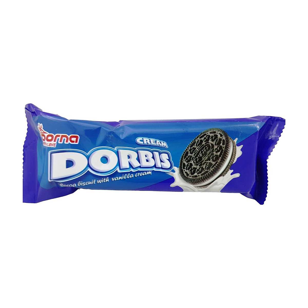 بیسکویت کاکائویی با کرم وانیل دربیس درنا - 6 عددی