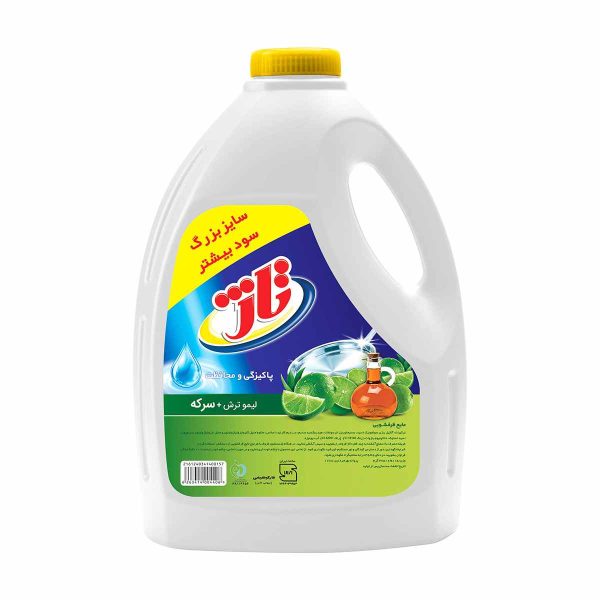 مایع ظرفشویی لیمو ترش و سرکه تاژ - 3750 گرم