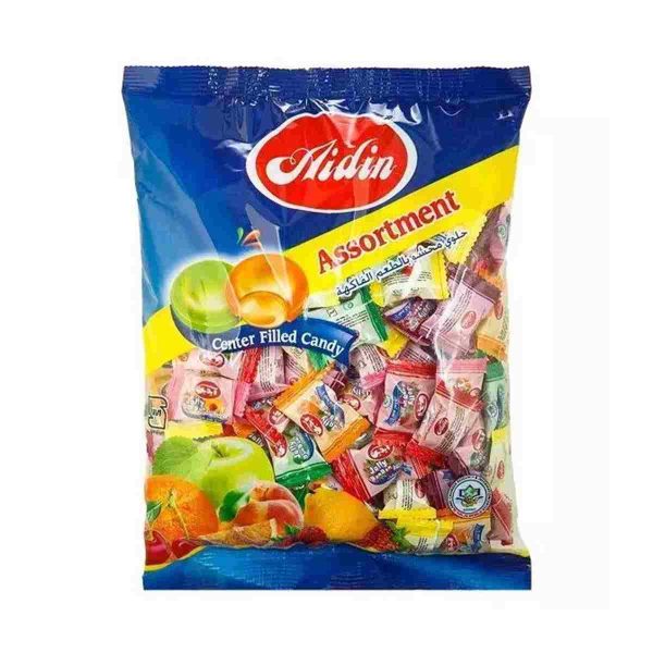 آبنبات آیدین با طعم میوه و مغز پاستیل - 500 گرم