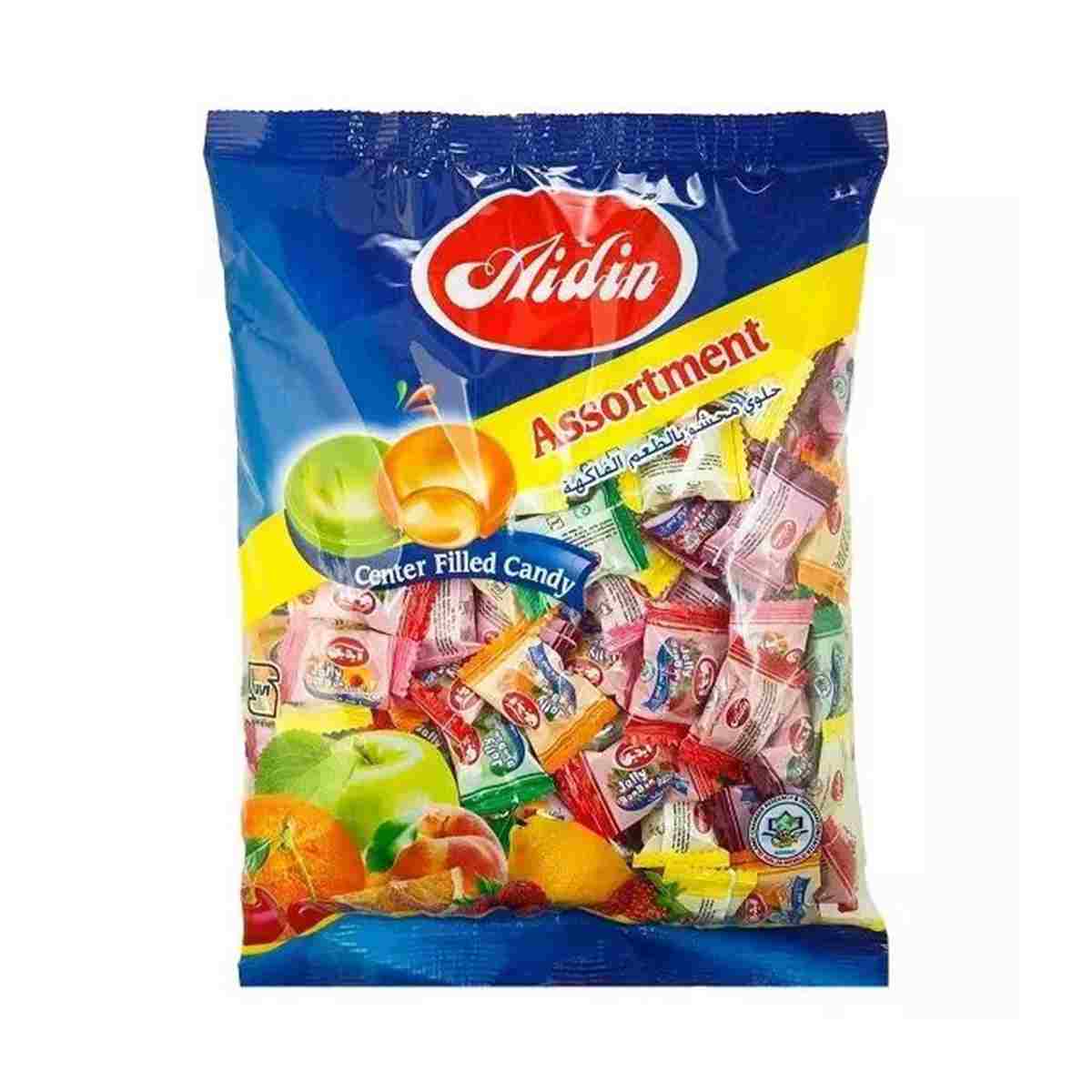 آبنبات آیدین با طعم میوه و مغز پاستیل - 500 گرم