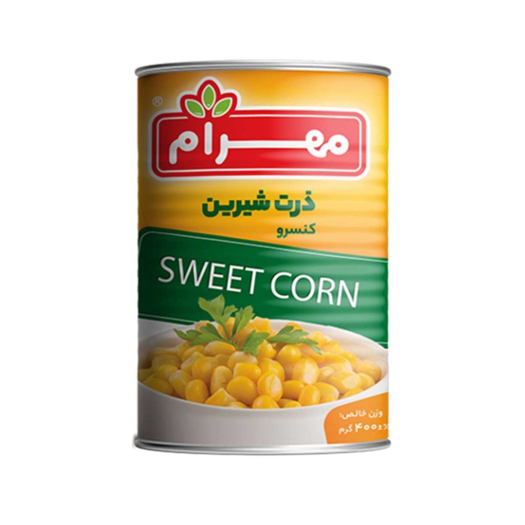 کنسرو ذرت شیرین مهرام - 400 گرم