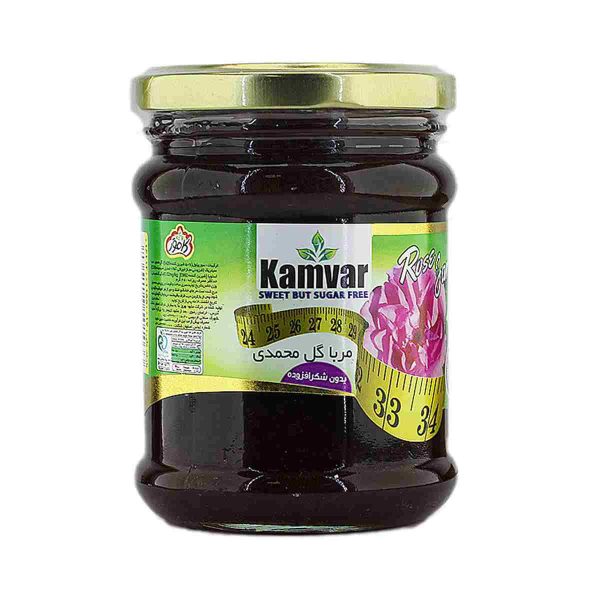 مربا گل محمدی کامور بدون شکر افزوده - 280 گرم