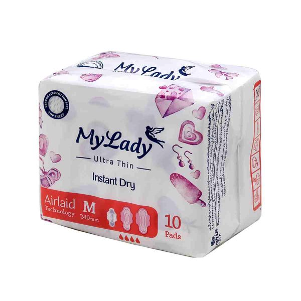 Untitled-3871-compressed نوار بهداشتی اولترا مشبک نرم متوسط مای لیدی - 10 عدد