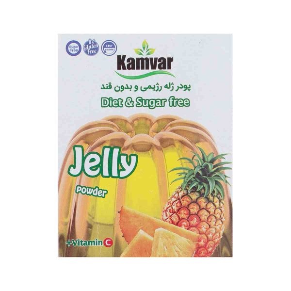 پودر ژله رژیمی کامور با طعم آناناس - 36 گرم