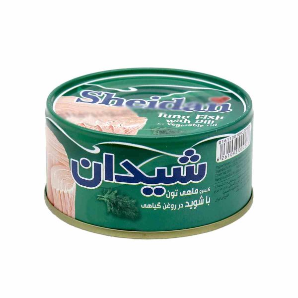 کنسرو ماهی تون با شوید در روغن گیاهی شیدان - 180 گرم