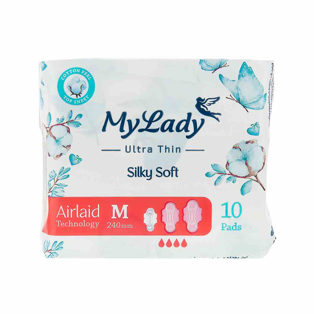 نوار بهداشتی خیلی نازک مای لیدی سایز متوسط - 10 عدد - تصویر 2