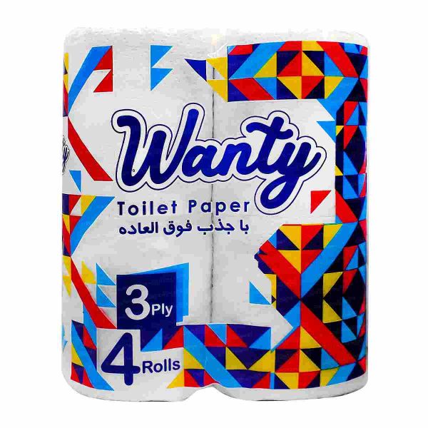 دستمال توالت ونتی - 4 قلو