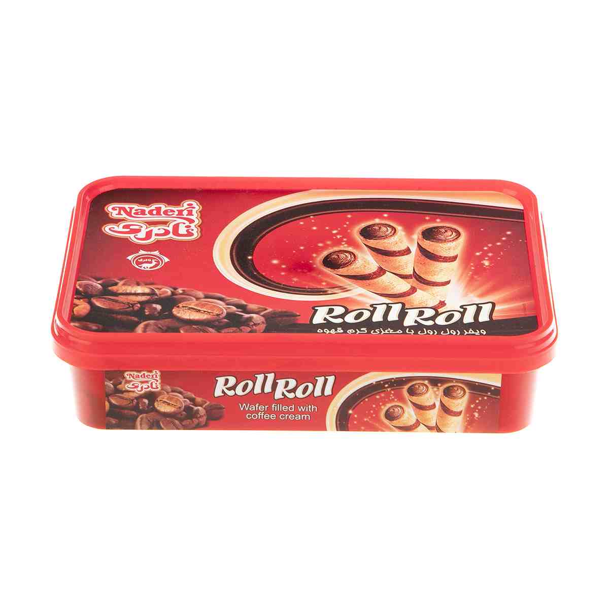 ویفر پذیرایی رول رول قهوه نادری - 250 گرم