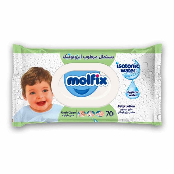 دستمال مرطوب کودک ایزوتونیک مولفیکس - 70 عددی