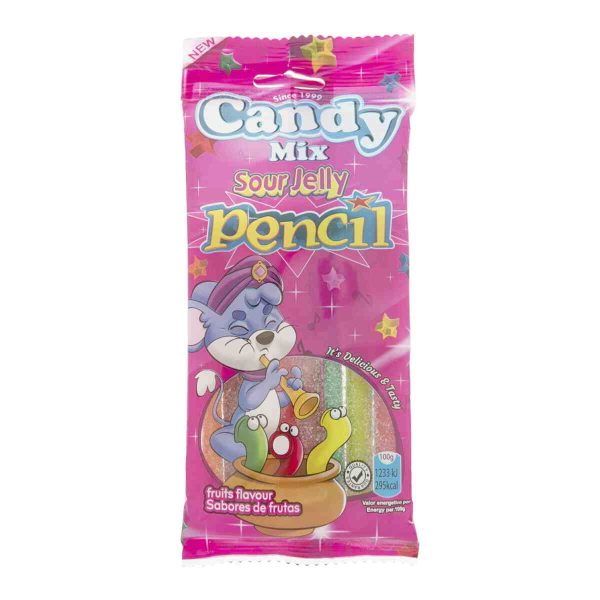 پاستیل مدادی میوه ای ترش کندی میکس - 85 گرم