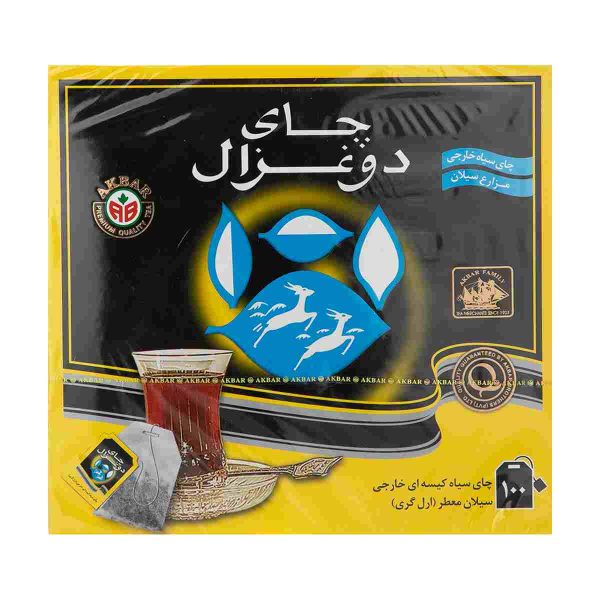 چای کیسه ای ارل گری دوغزال - 100 عددی