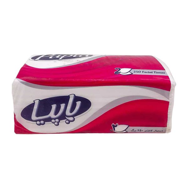 دستمال کاغذی سافت 2لایه پاپیا - 250 برگ