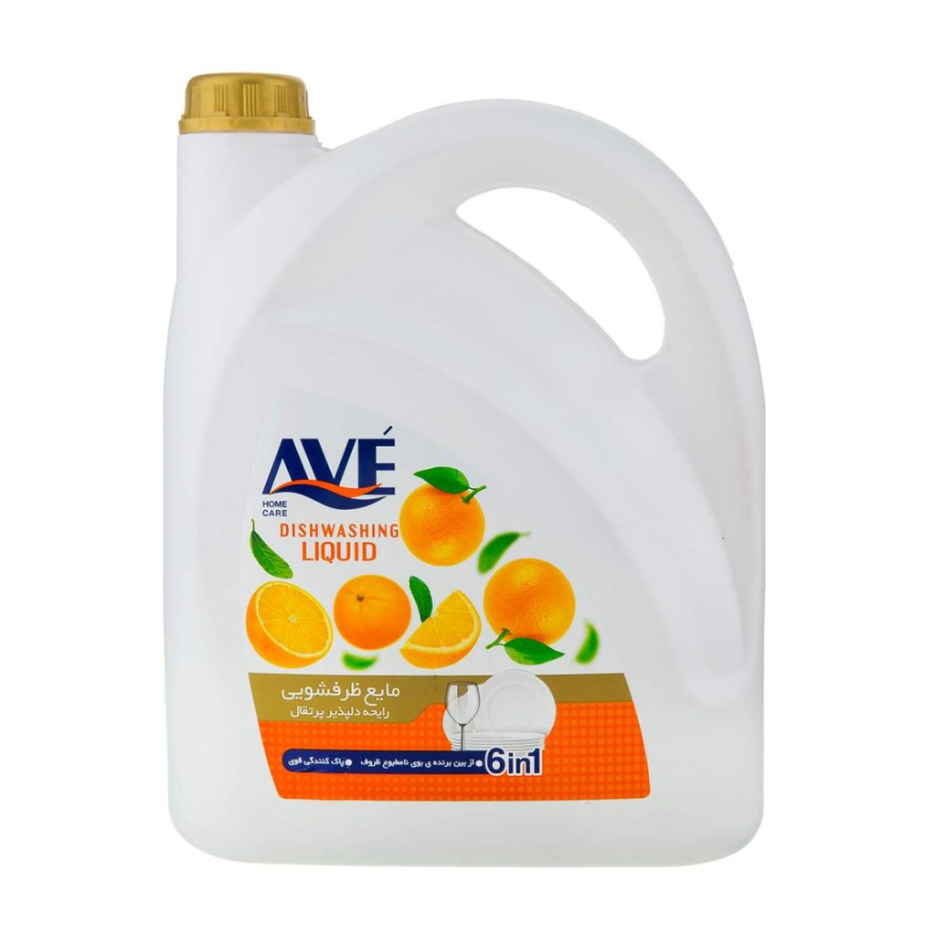 مایع ظرفشویی پرتقالی 1*6 اوه - 3750 گرم