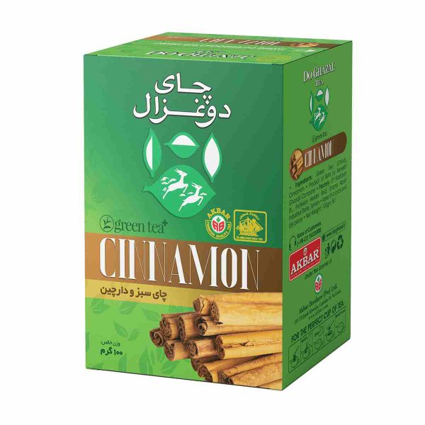 چای سبز و دارچین دوغزال - 100 گرم