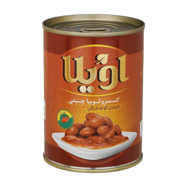 کنسرو لوبیا چیتی با سس گوجه فرنگی اویلا - 380 گرم