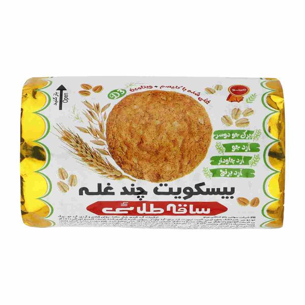 بیسکویت چند غله ساقه طلایی مینو - 180 گرم