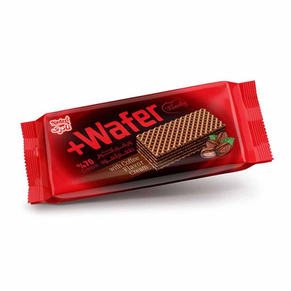 پلاس ویفر کاکائویی با کرم طعم قهوه نادری