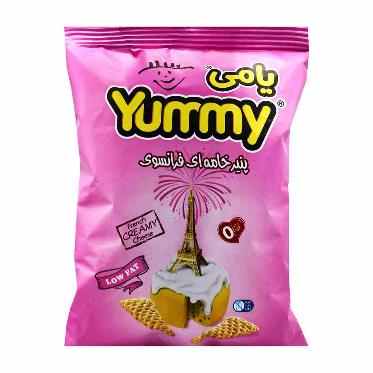 اسنک پنیر خامه ای فرانسوی یامی - 80 گرم