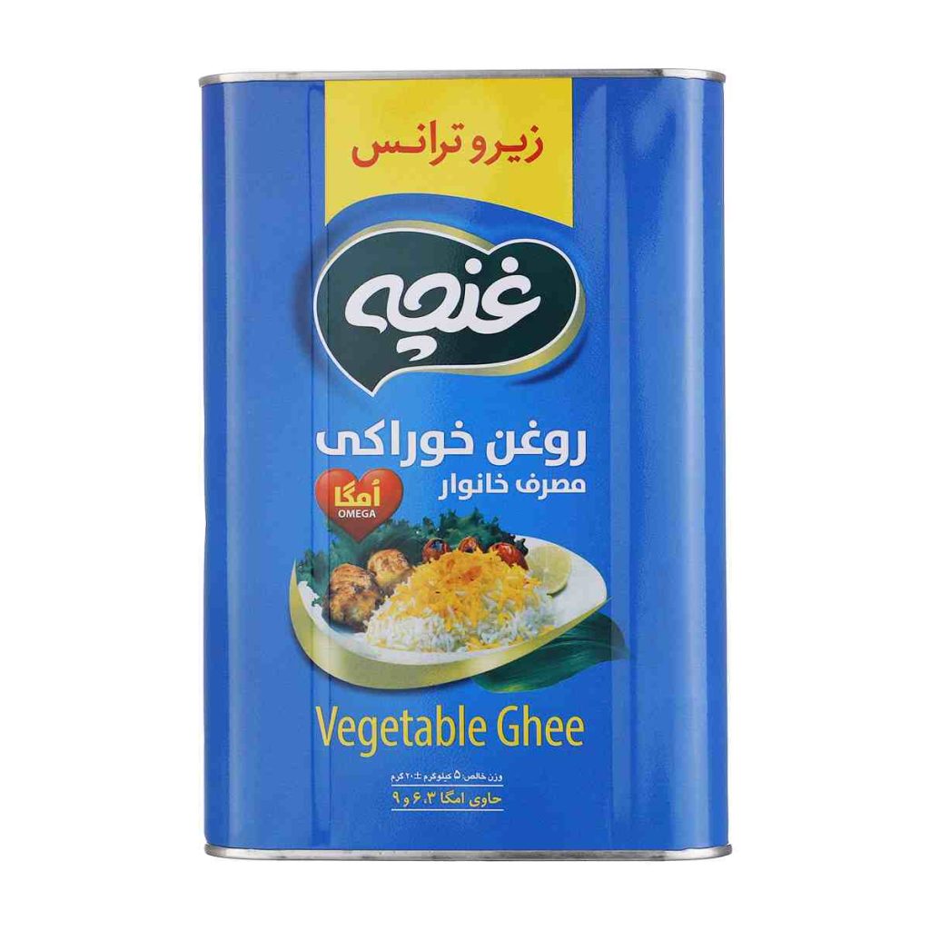 روغن جامد زیرو ترانس غنچه - 5 کیلوگرم