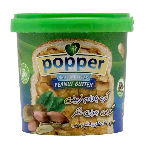 کره بادام زمینی کروچی رژیمی پوپر - 185 گرم