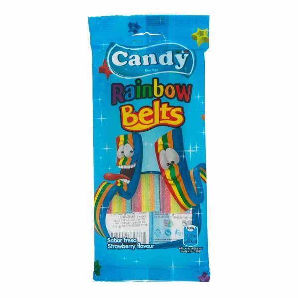 پاستیل نواری رنگین کمان کندی میکس - 85 گرم