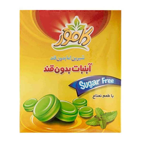 Untitled-6906-compressed آبنبات بدون قند کامور با طعم نعناع - 130 گرم