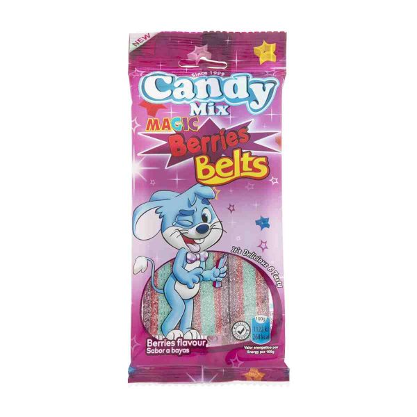 پاستیل نواری توت ترش کندی میکس - 85 گرم