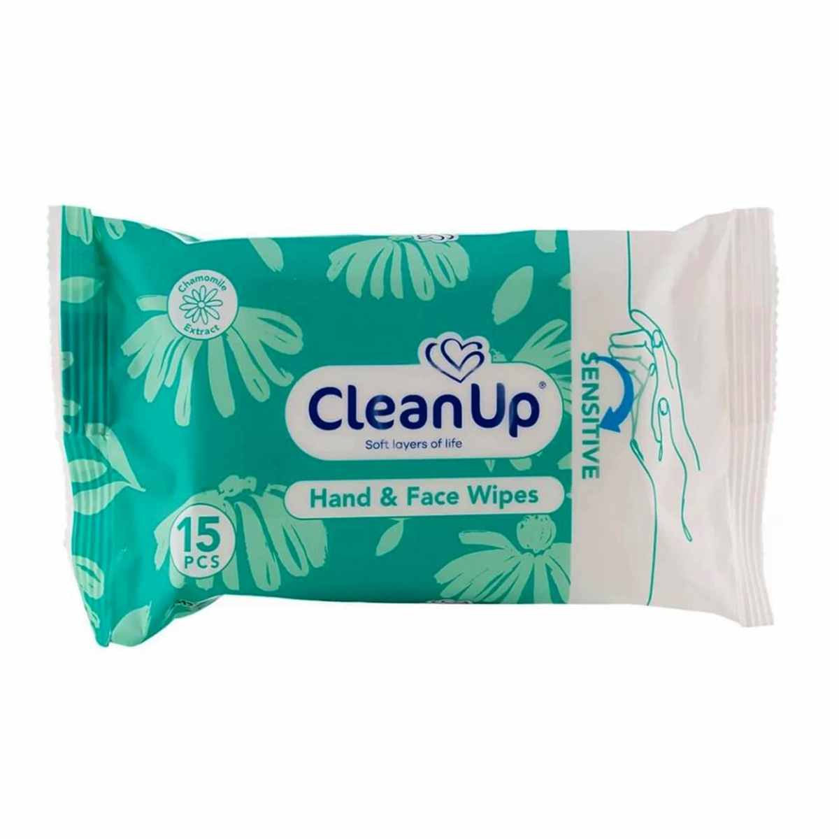 دستمال مرطوب کلین آپ مناسب پوست حساس بسته 15 عددی