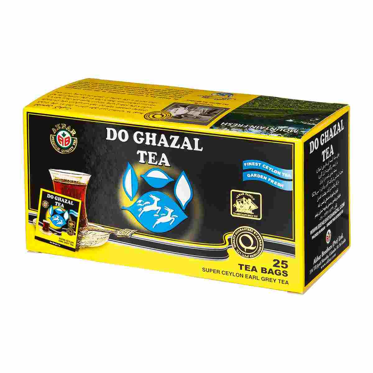 چای کیسه ای ارل گری دوغزال – 25 عددی