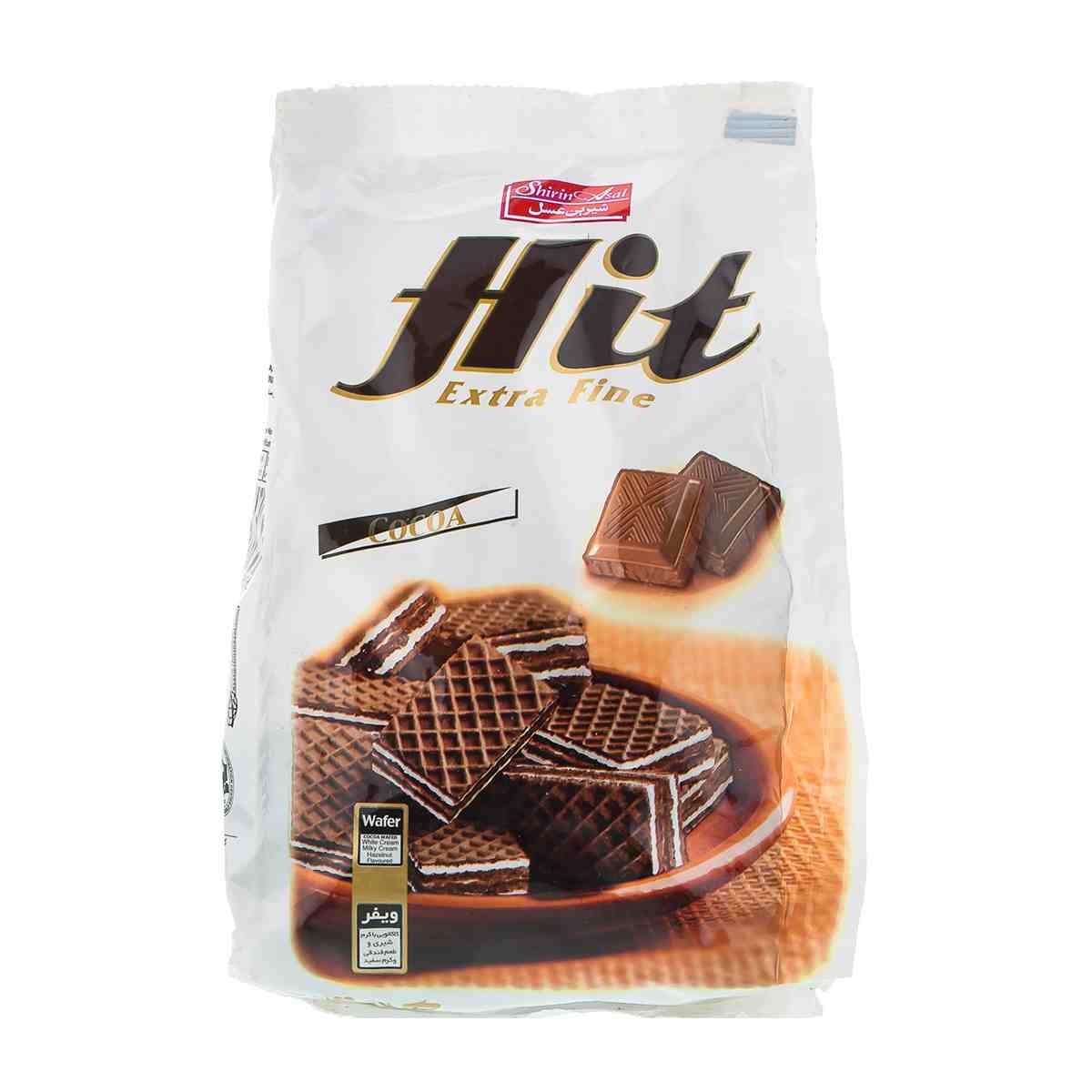 ویفر کاکائویی با کرم شیری و طعم فندق هیت شیرین عسل - 200 گرم